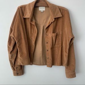 Corduroy button-up